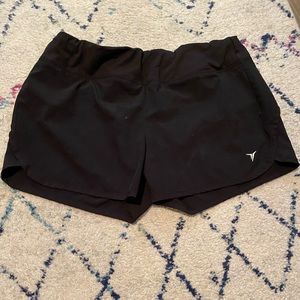 Black athletic shorts